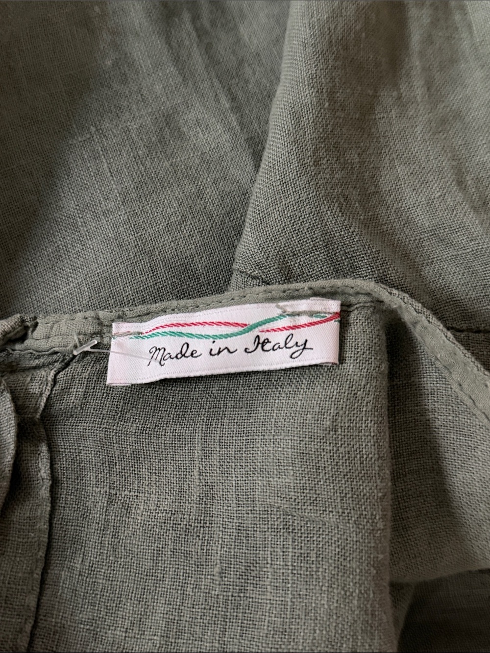 Italian Linen Button Back Top - O/S - Picture 5 of 6